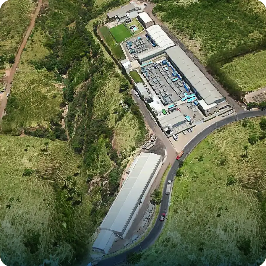 Fábrica de albercas Fiber en el Sureste