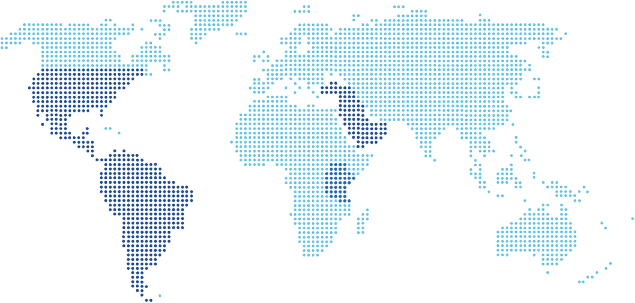 Mapa con la presencia de Fiber Piscinas en América del Norte