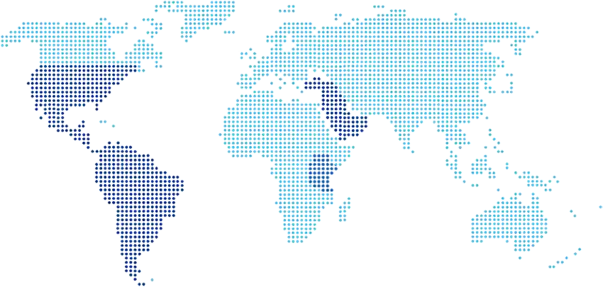 Mapa con la presencia de Fiber Piscinas en América del Norte